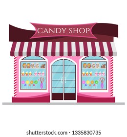 Candy Shop Flat Design