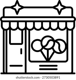 Tienda de dulces Línea de Vector Icon Design