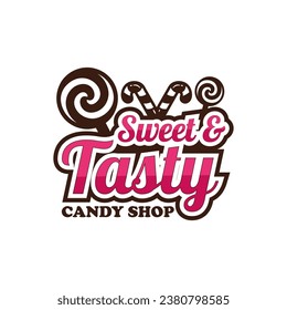 Candy shop logo vector design