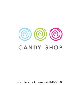 Candy Shop. Temlate For Logo