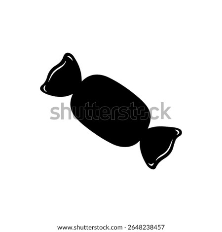 Candy silhouette vector flat illustration design