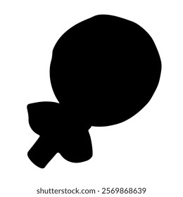 Candy silhouette vector icon sign symbol illustration design.
