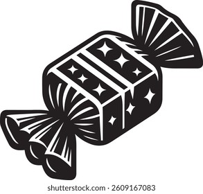 Candy Silhouette Vector Illustration Icon