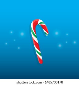 Candy. Single flat icon on the button. Vector illustration.