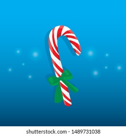 Candy. Single flat icon on the button. Vector illustration.