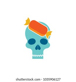 Candy Skull Logo Icon Design