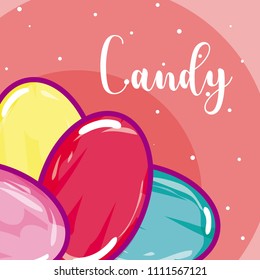 Candy snack concept