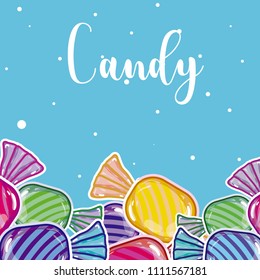 Candy snack concept