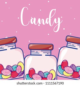 Candy snack concept