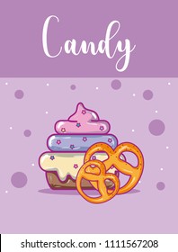 Candy snack concept