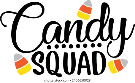 Candy Squad Halloween Candy Typography Design