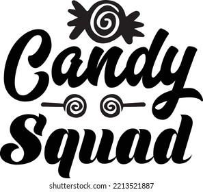 Candy squad vector file, Halloween svg design