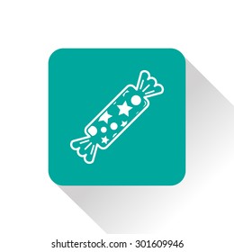 Candy with stars icon