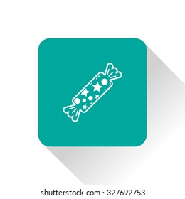 Candy with stars icon