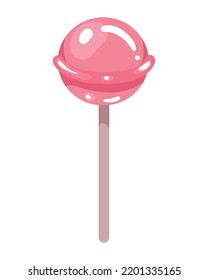 candy in stick dessert icon isolated