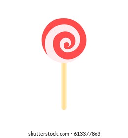 Candy stick icon. Flat illustration of candy stick vector icon for web on baby