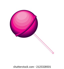 candy in stick icon isolated