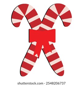 Candy stick icon set. Candy Cane.    Christmas candy cane icon. Christmas stick . candy stick icon. Santa caramel cane with striped pattern icon vector illustration eps 10.