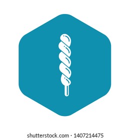 Candy stick icon. Simple illustration of candy stick vector icon for web design isolated on white background