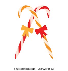 Candy stick icon. Sweet treat symbol,  Christmas candy cane. Christmas stick icon vector illustration on white background eps 10.