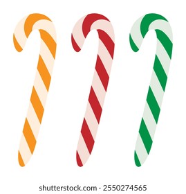 Candy stick icon. Sweet treat symbol,  Christmas candy cane. Christmas stick icon vector illustration on white background eps 10.