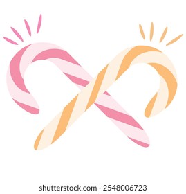 candy stick icon vector,  lollipop isolated on white.