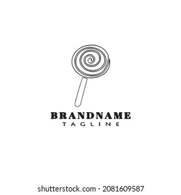 logotipo de stick caricatura diseño de icono plantilla de icono negro ilustración aislada moderna