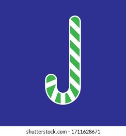 Candy Stick vector design illustration with blue background.