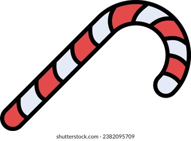 Candy-stick, Vektorsymbol. Kann für Druck-, Mobil- und Web-Anwendungen verwendet werden.