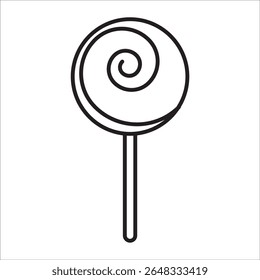 Candy stock icon outline vector
