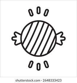 Candy stock icon outline vector