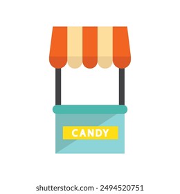 Candy Store icon illustration flat design