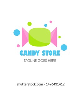 candy store logo vector,sweet logo vector illustration