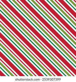 Candy Stripe Christmas Stripes Seamless Pattern 