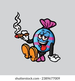 candy sugar smoking joint and hold nug from weed cannabis bud flower marijuana