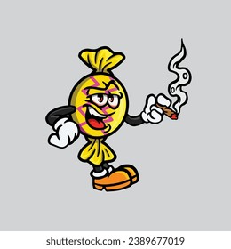 candy sugar smoking joint and hold nug from weed cannabis bud flower marijuana