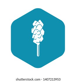 Candy sugar stick icon. Simple illustration of candy sugar stick vector icon for web design isolated on white background