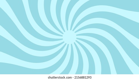 Candy, sweet background with rays. Vortex cream, whirlpool. Abstract summer pattern, retro banner. Vector illustration