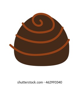 candy sweet chocolate icon vector illustration design