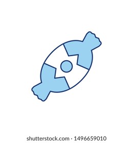 candy and sweet color line icon 