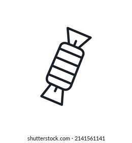 Süßes oder Süßes Symbol. Isolierte Vektorliniensymbole