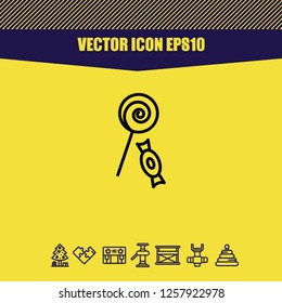 candy sweet icon vector