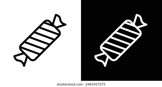 Candy sweet line icon vector illustration set.