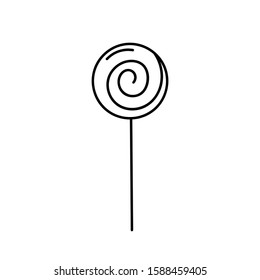 Candy, sweet, lollipop icon vector image. Can also be used for summer, recreation and fun. Suitable for use on mobile apps, web apps and print media.