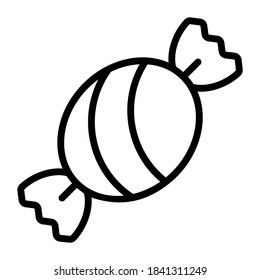 candy, sweet vector line icon