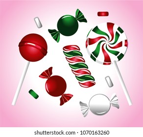 Candy. Sweets and candies icons set