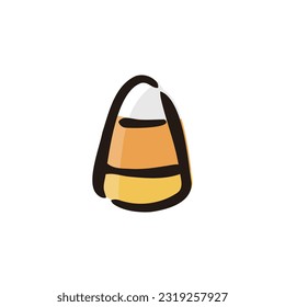 Candy - Sweets and Confectionery icon (Hand-drawn line, colored version)