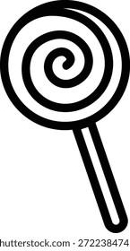 Icono de dulces de caramelo en estilo de línea plana negra con confitería, postre, golosina, bombón, azúcar, bocadillo y Elementos sinónimos relacionados para gráficos navideños, empaques, diseño de fiesta y decoración