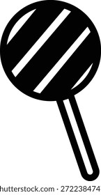 Icono de dulces de caramelo en estilo de línea plana negra con confitería, postre, golosina, bombón, azúcar, bocadillo y Elementos sinónimos relacionados para gráficos navideños, empaques, diseño de fiesta y decoración