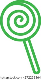 Icono de dulces de caramelo en estilo de línea plana colorida con confitería, postre, golosinas, bombones, azúcar, bocadillos y Elementos sinónimos relacionados para gráficos de vacaciones, empaques, diseño de fiesta y decoración